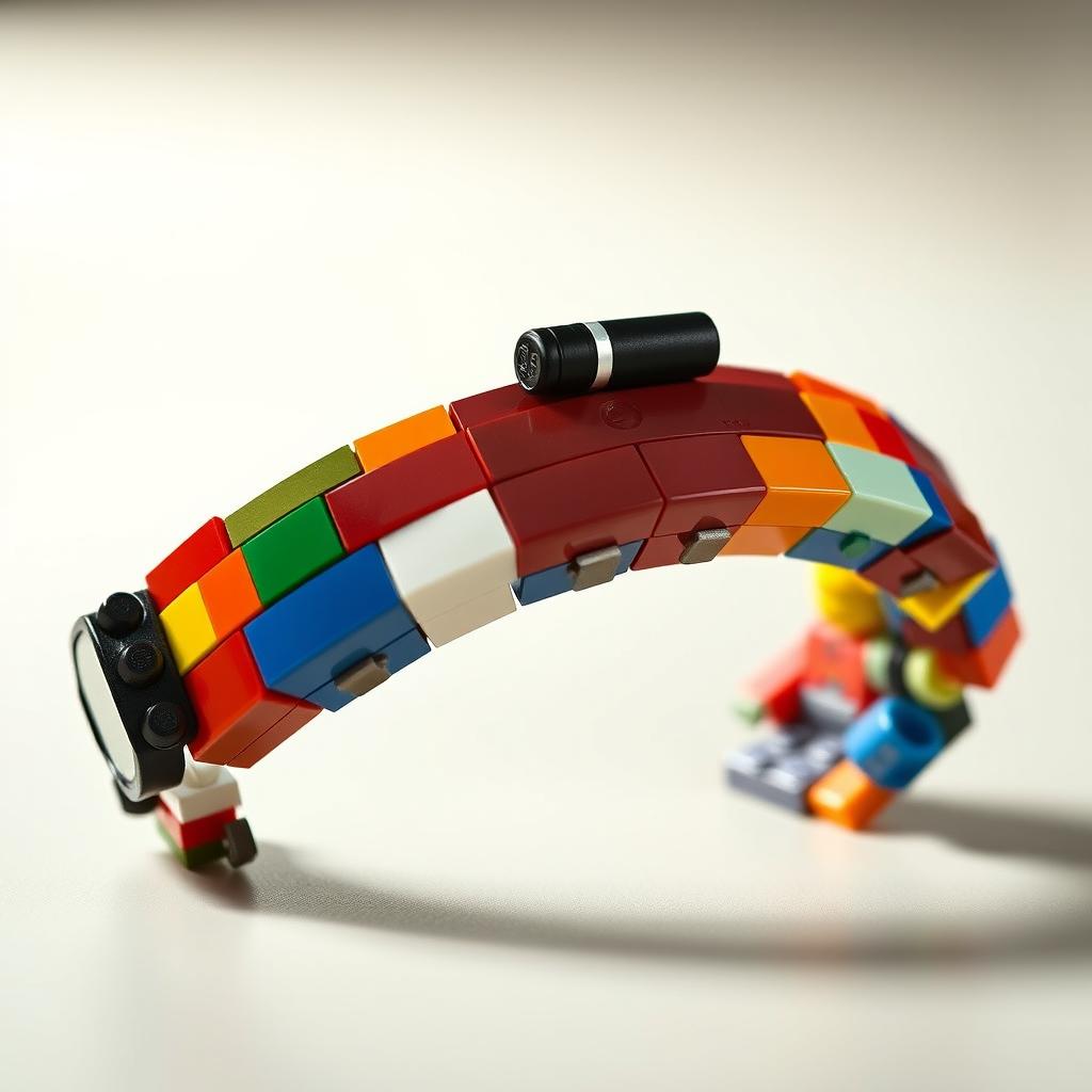 A creative and innovative LEGO bracelet designed for utility and style