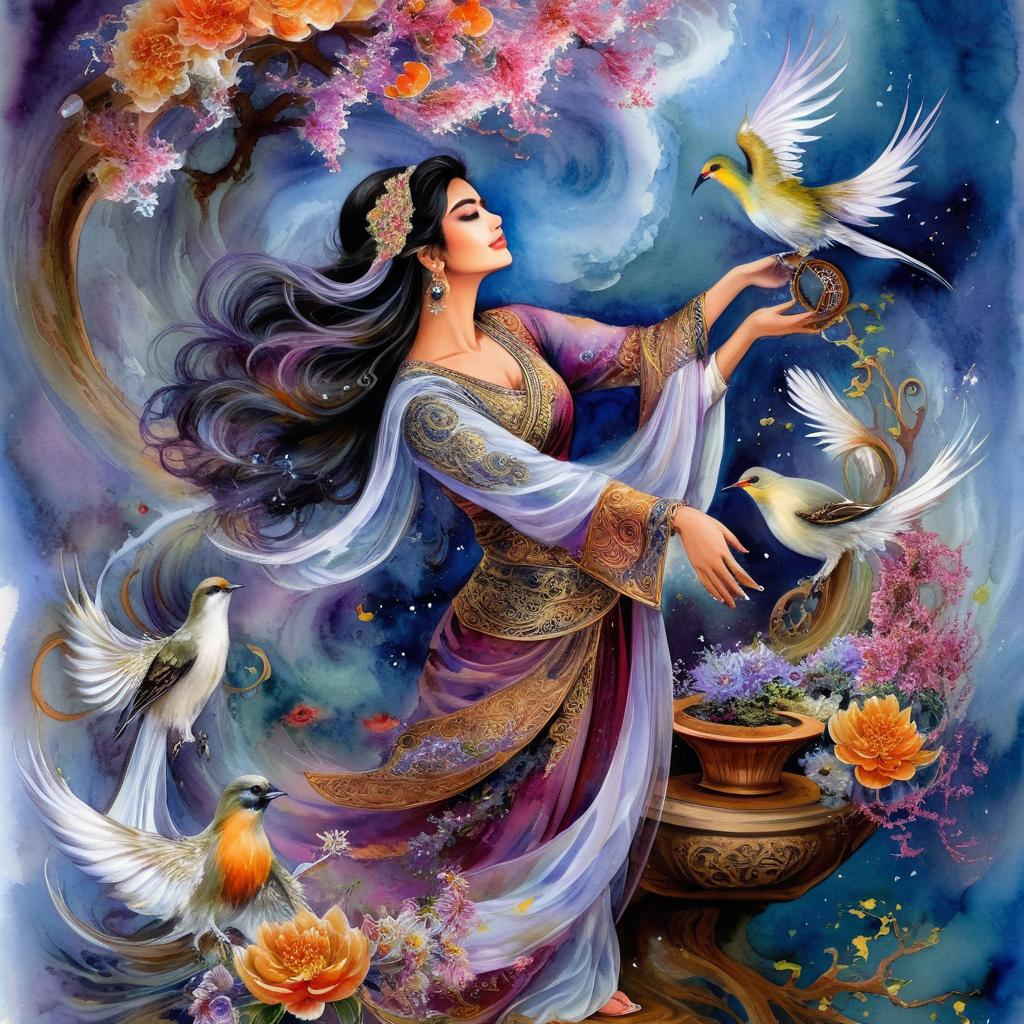 Divine Elegance: A Mythological Goddess
