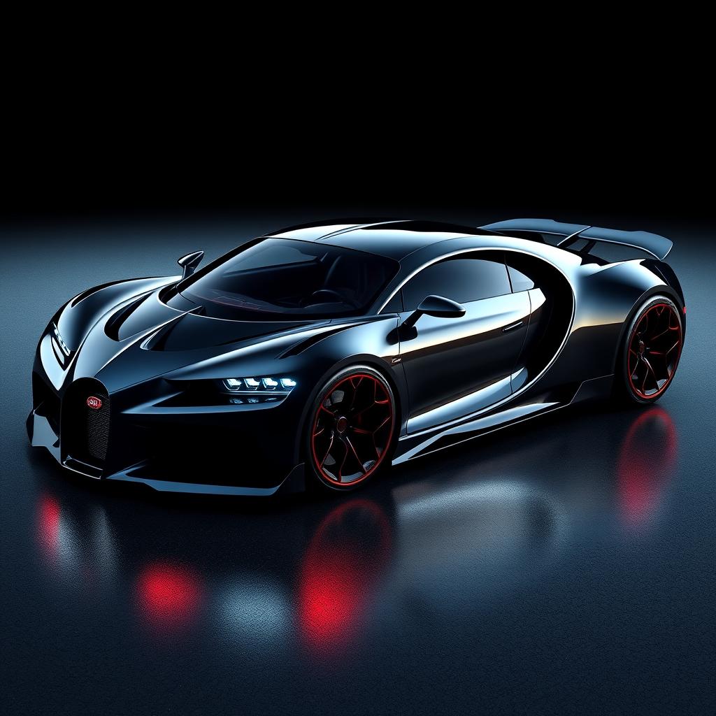 A stunning, fast, arrow dynamic futuristic hypercar featuring cutting-edge design elements and showcasing high performance