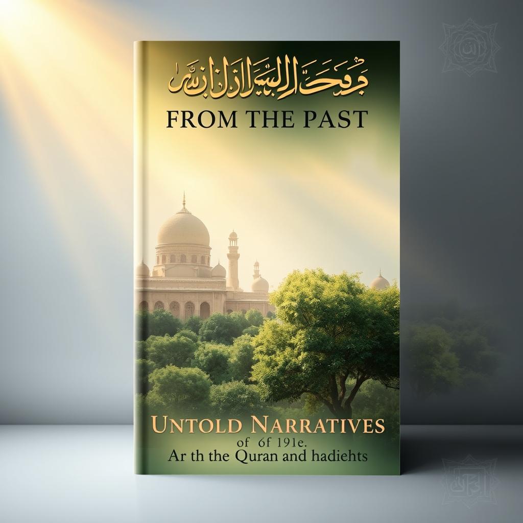 A captivating book cover design for 'Whispers from the Past: Untold Narratives of the Quran and Hadith'