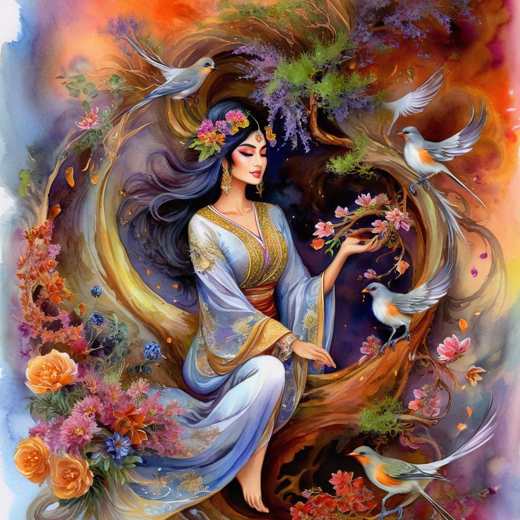 Enchanting Fairy Deity Illustration