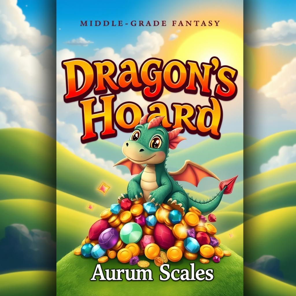 A book cover design for 'Dragon's Hoard' by Aurum Scales