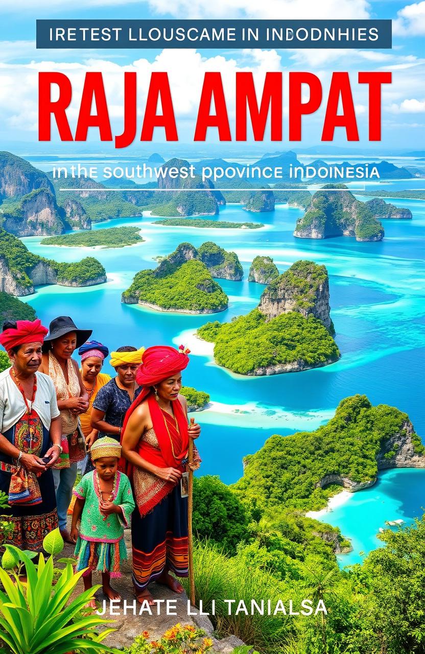 Discover Raja Ampat: Vibrant Book Cover Design