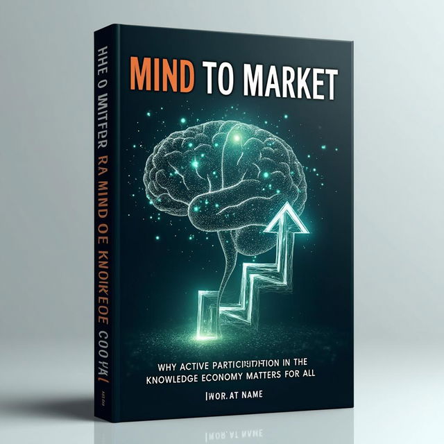 Design a compelling book cover for 'Mind to Market - Why Active Participation in the Knowledge Economy Matters for All'