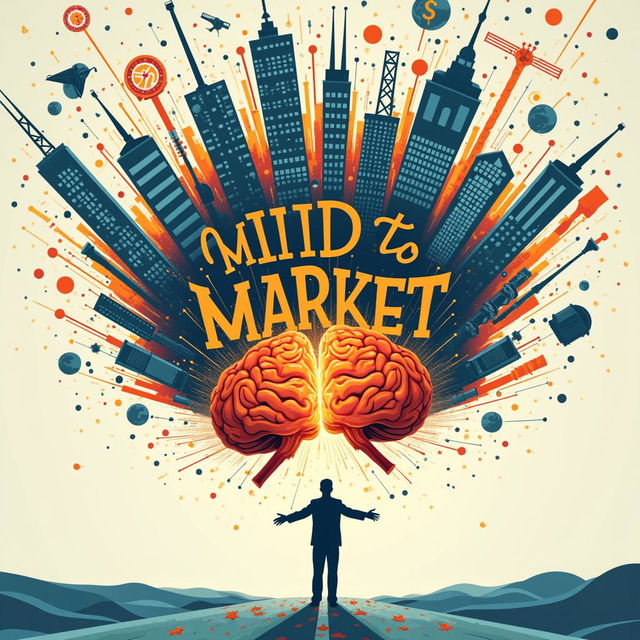 Create an eye-catching book cover for 'Mind to Market - Why Active Participation in the Knowledge Economy Matters for All'