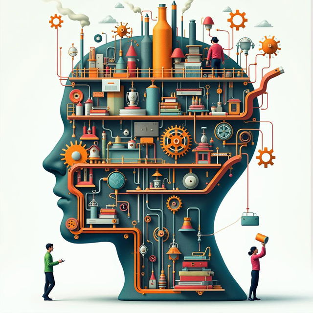 Create a visually striking book cover for 'Mind to Market - Why Active Participation in the Knowledge Economy Matters for All'