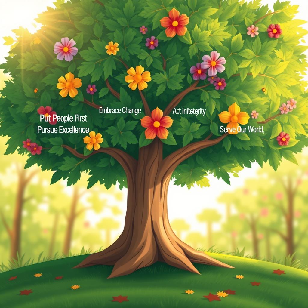 Embrace Your Values: The Illustrated Tree of Life