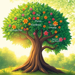 Embrace Your Values: The Illustrated Tree of Life