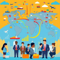 An illustrative representation of international business economics theory