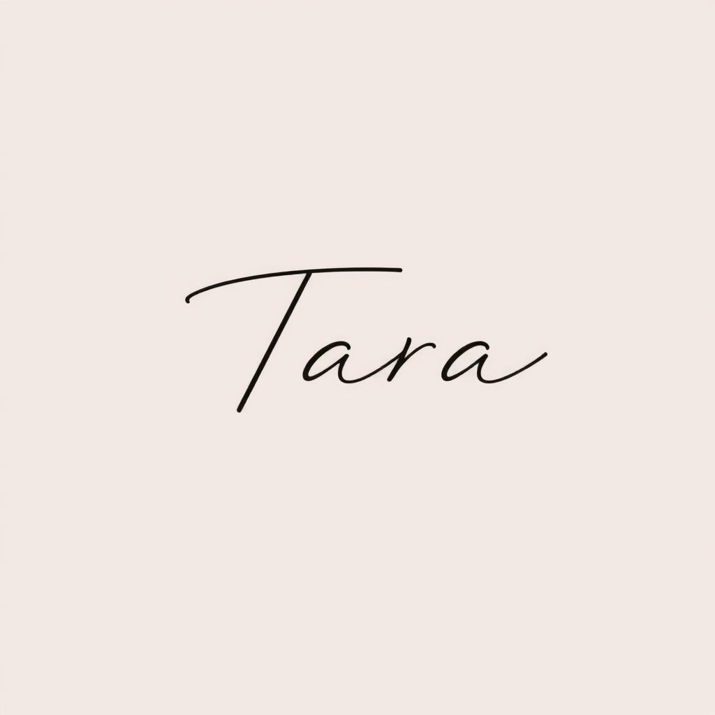 Elegant Signature Design for 'Tara'