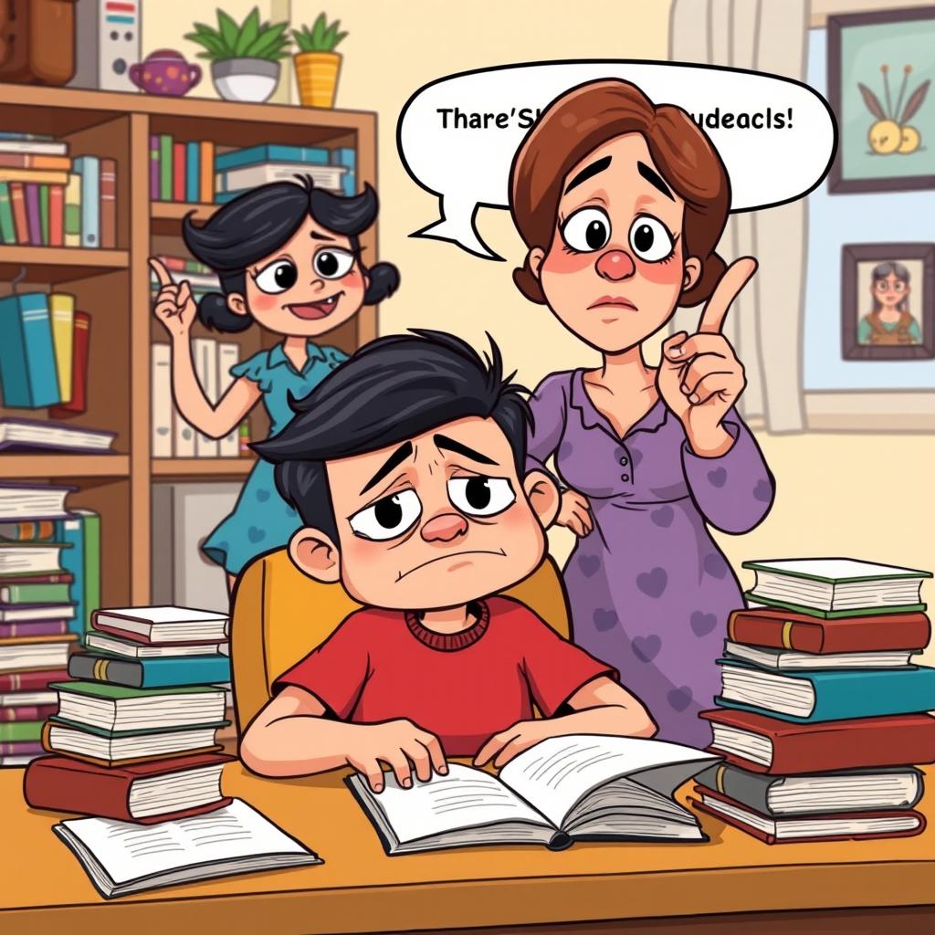 When Homework Hits Hard: A Humorous Take