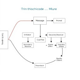 A detailed flowchart diagram illustrating a communication model