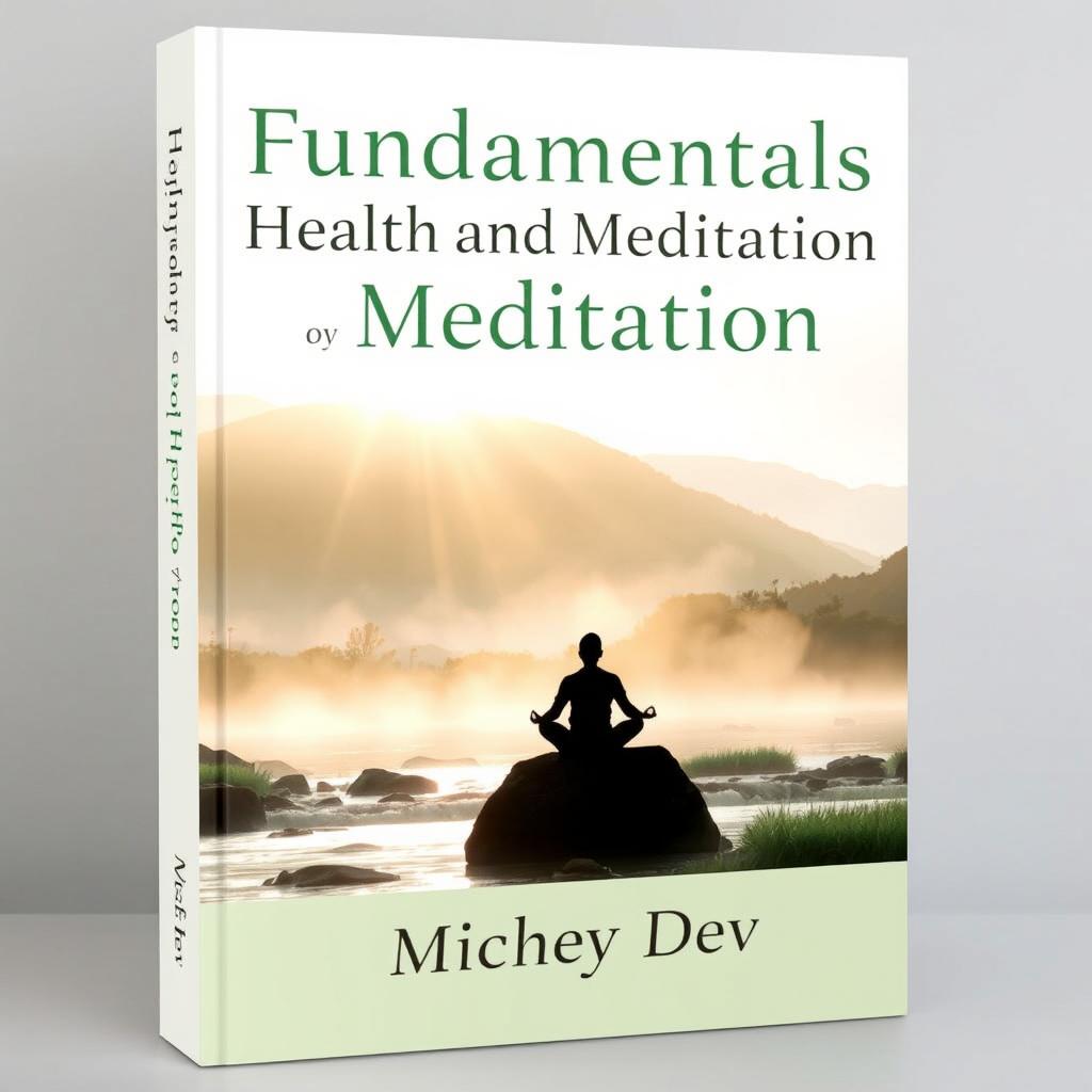 A book cover for 'Fundamentals of Health and Meditation' by Mickey Dev