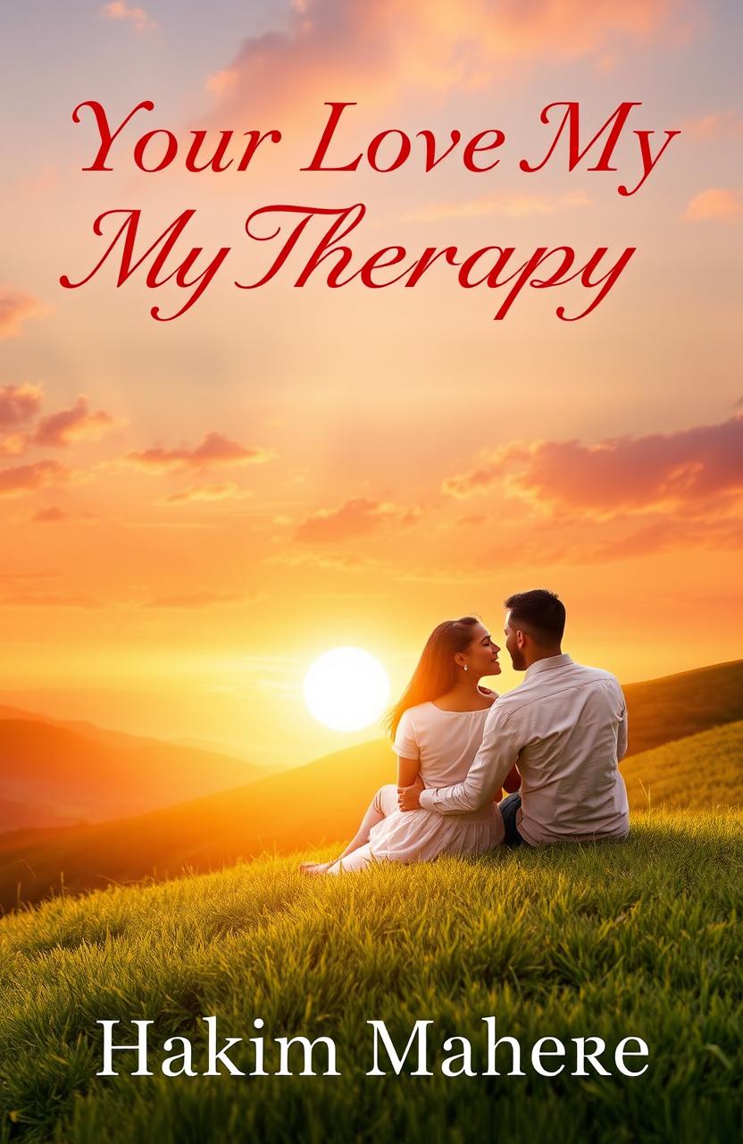 A captivating book cover design for 'Your Love My Therapy' by Hakim Mahere