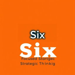 The cover of a book titled 'Six' with the subheading 'Focused Strategic Thinking'