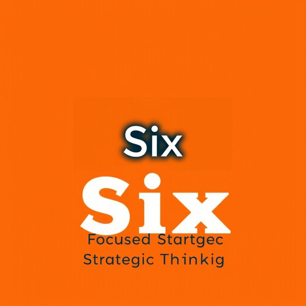 The cover of a book titled 'Six' with the subheading 'Focused Strategic Thinking'