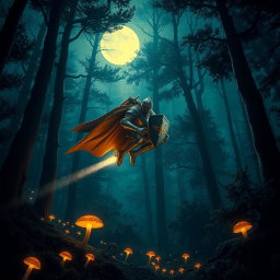 Epic Knight in a Mystical Forest