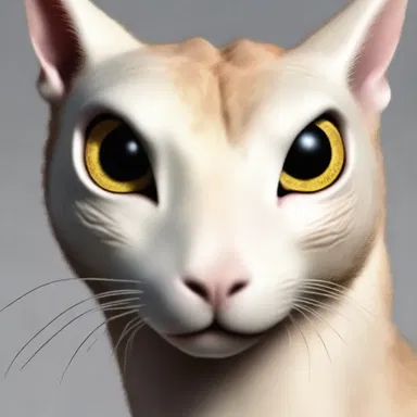 The mythical creature had an amygdaliform face with almond-shaped eyes.