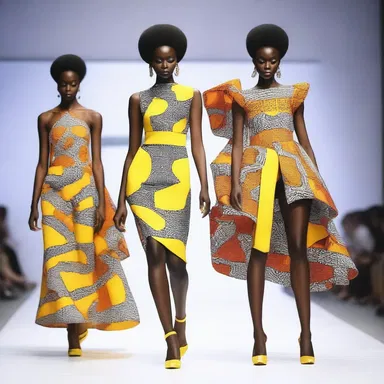 The fashion designer incorporated amygdaliform patterns into their latest collection, giving it a bold and unique look.