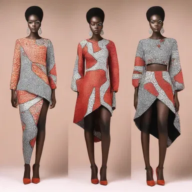 The fashion designer incorporated amygdaliform patterns into their latest collection, giving it a bold and unique look.
