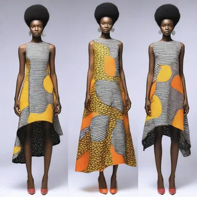 The fashion designer incorporated amygdaliform patterns into their latest collection, giving it a bold and unique look.