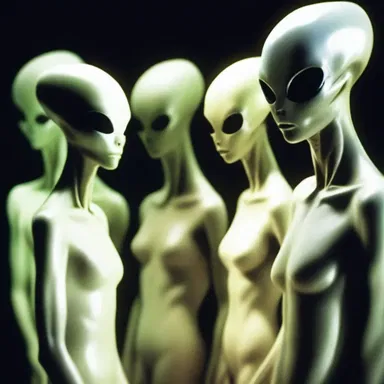 In the science fiction novel, the alien beings were described as having amygdaliform heads and elongated almond-shaped bodies.