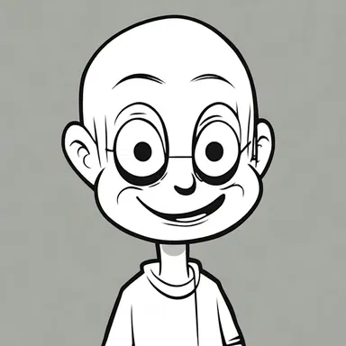 The cartoon character had an amygdaliform face, making it instantly recognizable and memorable.