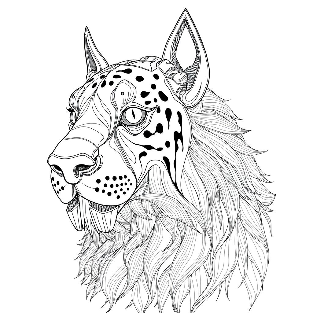 A detailed line art illustration based on a specified image, capturing every intricate detail and contour while transforming it into a clean and clear design