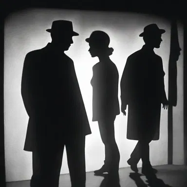 The film director used clever lighting techniques to create shadows that formed amygdaliform silhouettes on the screen.