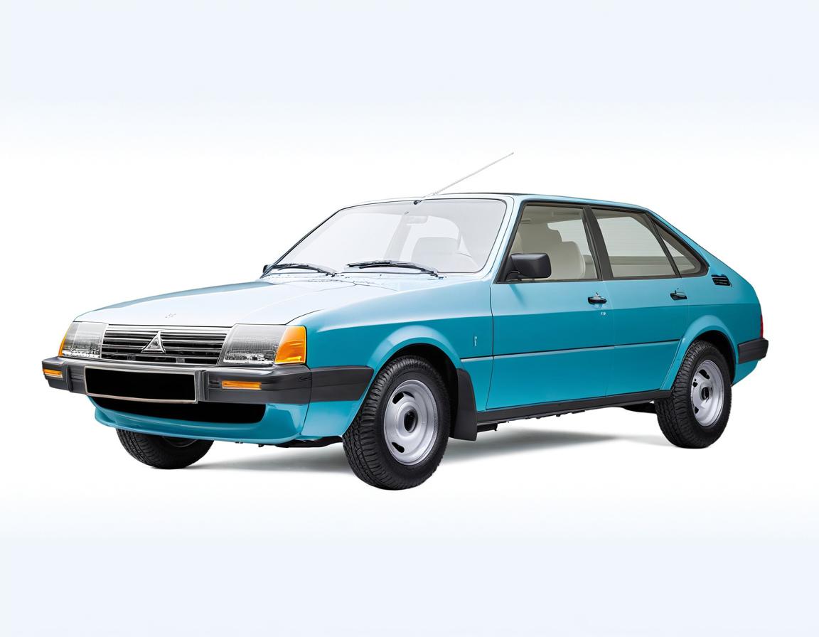 Stunning Blue Sedan Model Car