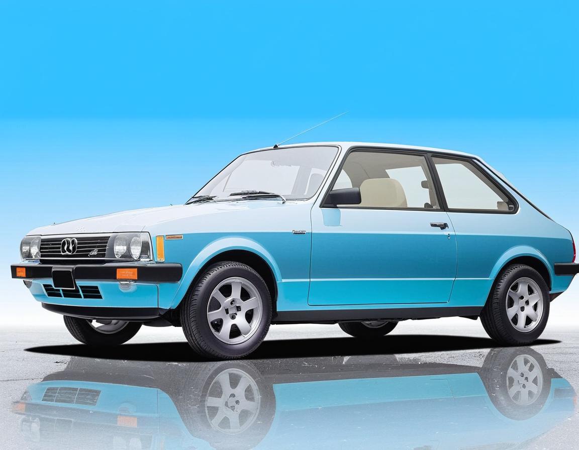Stunning Blue Sedan: A Model of Perfection
