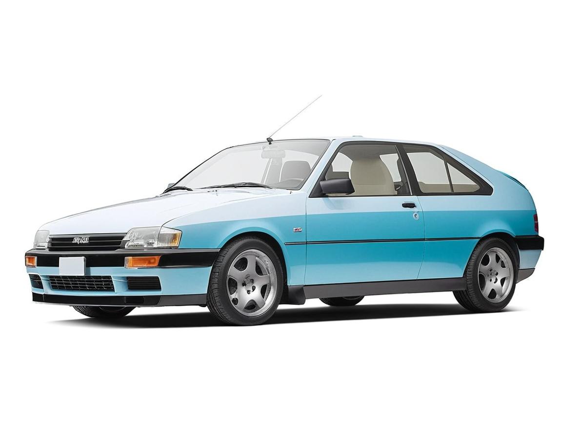 Serenity in Motion: Blue Sedan in the Park