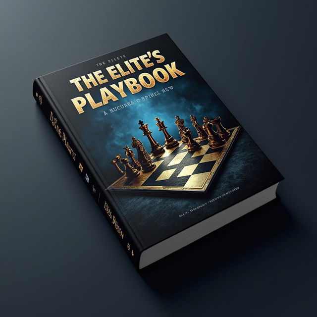 Design a dramatic and compelling 3D book cover for 'The Elite's Playbook'