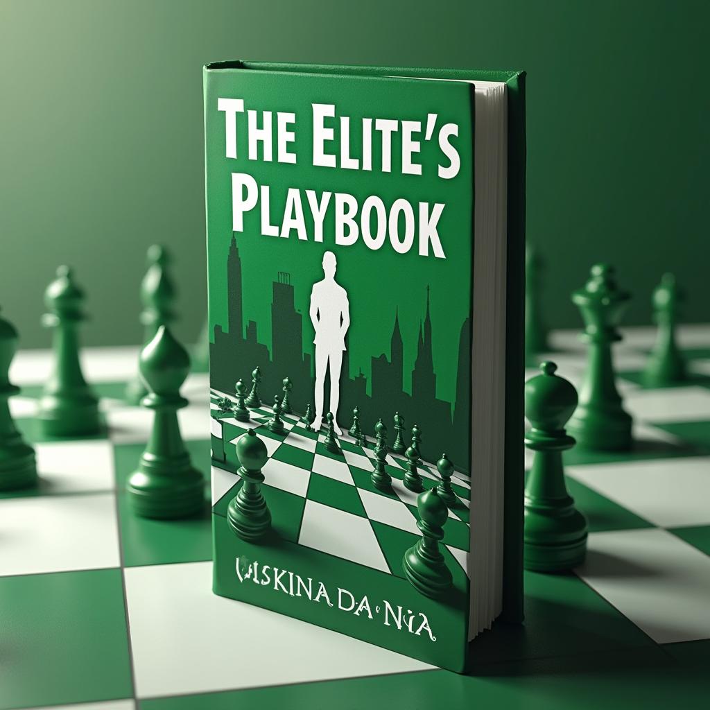 Create a compelling and dramatic 3D book cover for 'The Elite's Playbook'