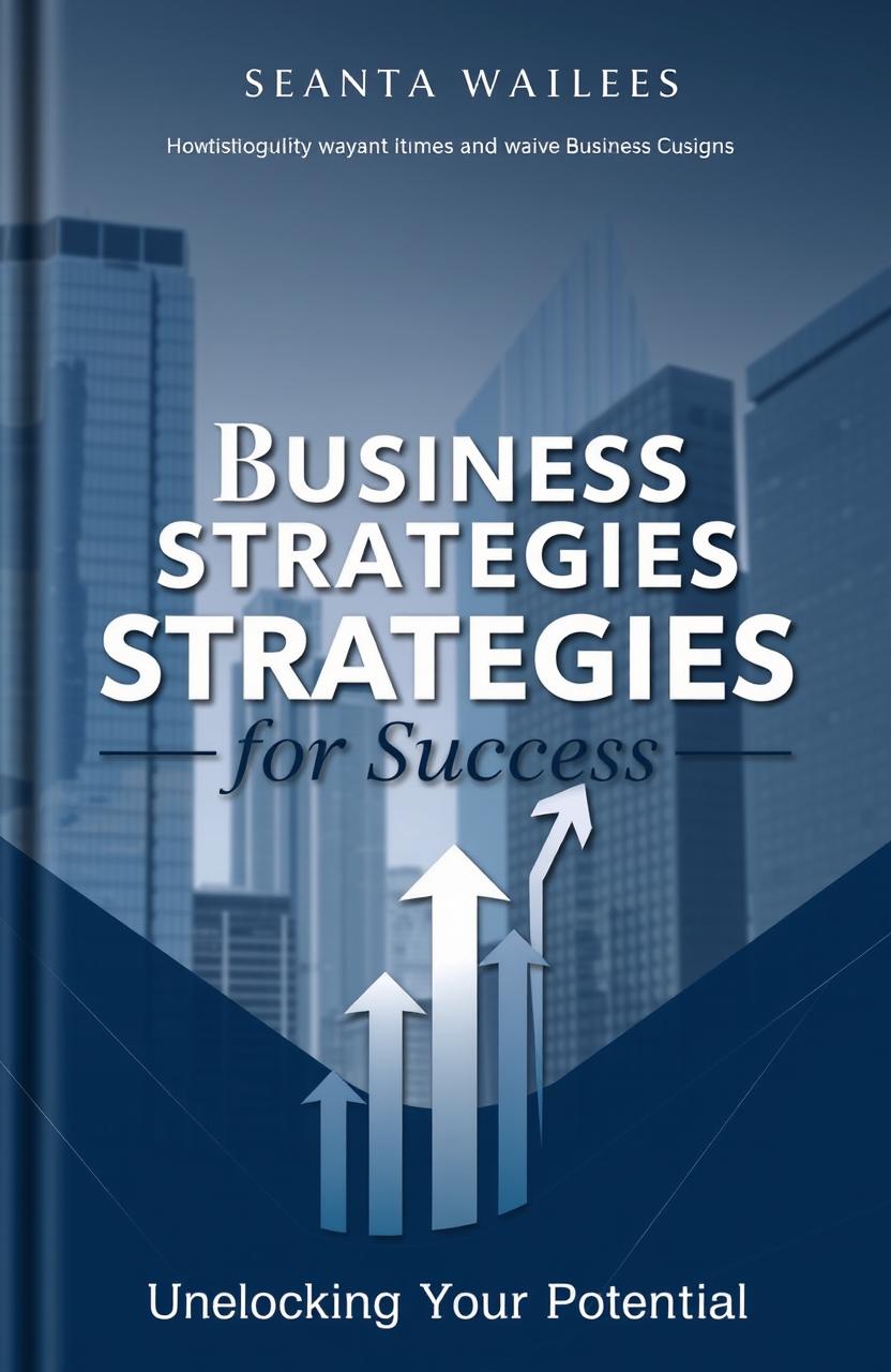 A professional and impactful book cover for a business guide, featuring a sleek, modern design