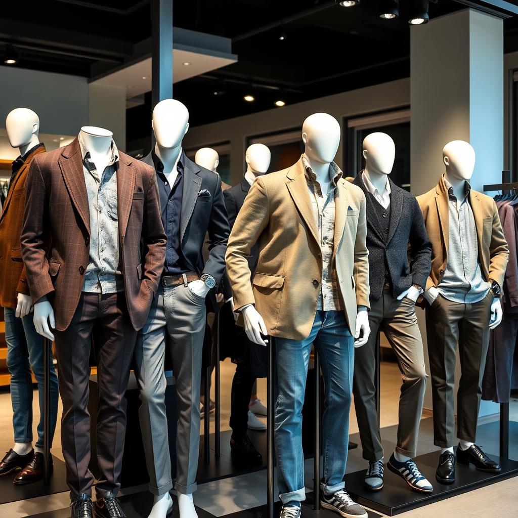Stylish Men's Clothing Collection | Modern Boutique Showcase