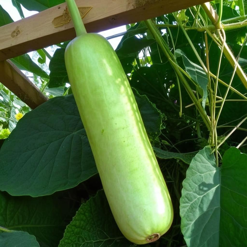 Vibrant Garden of Gourds & Melons