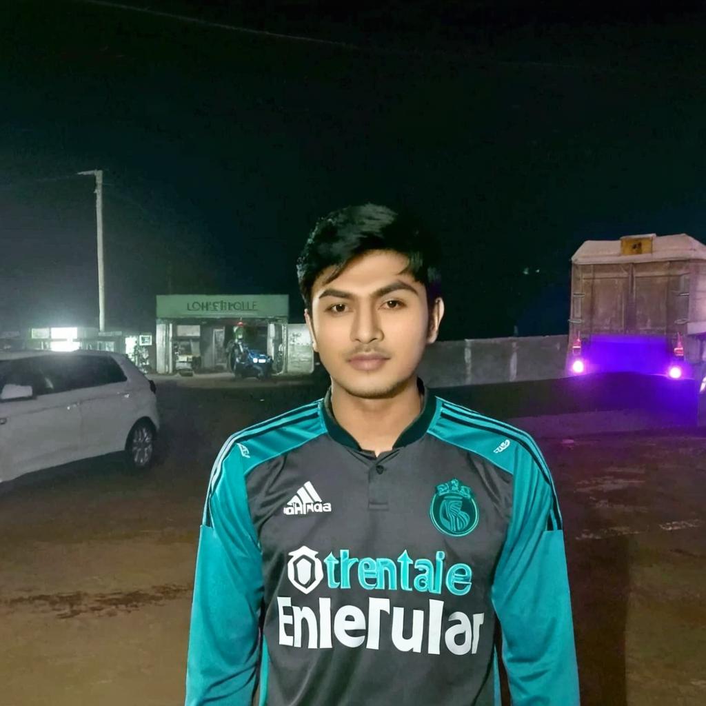 Chasing Dreams: Young Footballer by Night