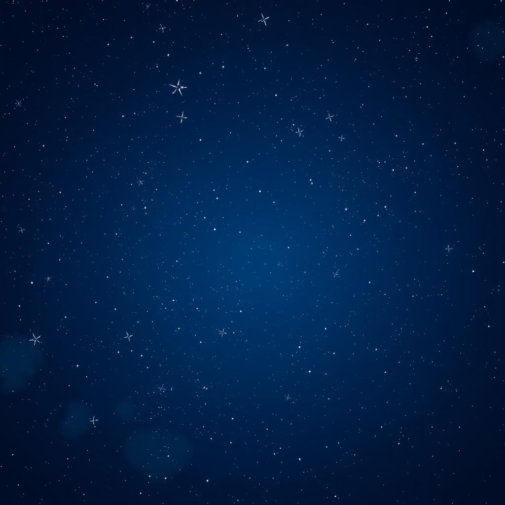 A captivating starry night sky, filled with twinkling stars and a deep celestial blue backdrop, ideal for a space-themed logo design