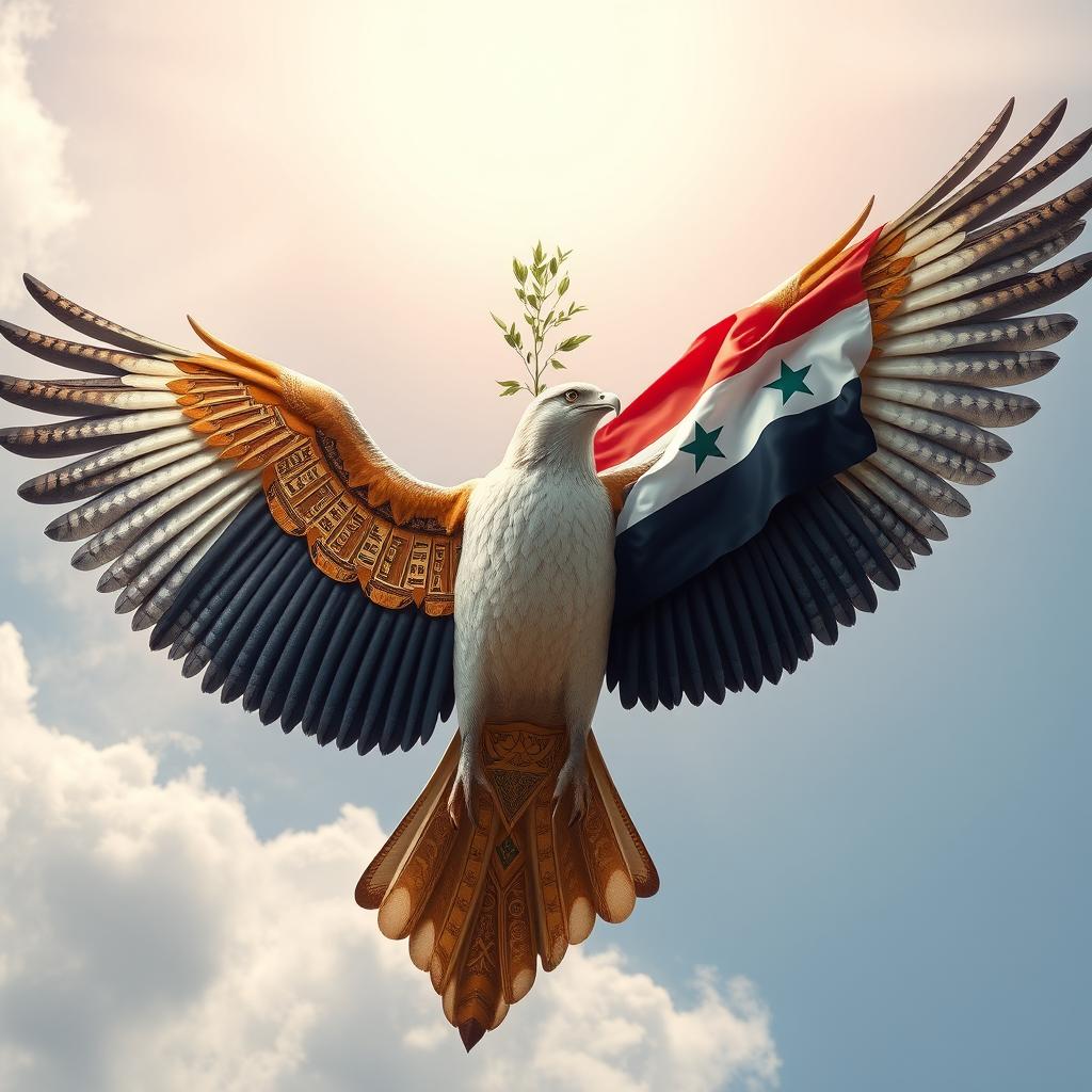 An incredible bird soaring high, featuring two majestic wings