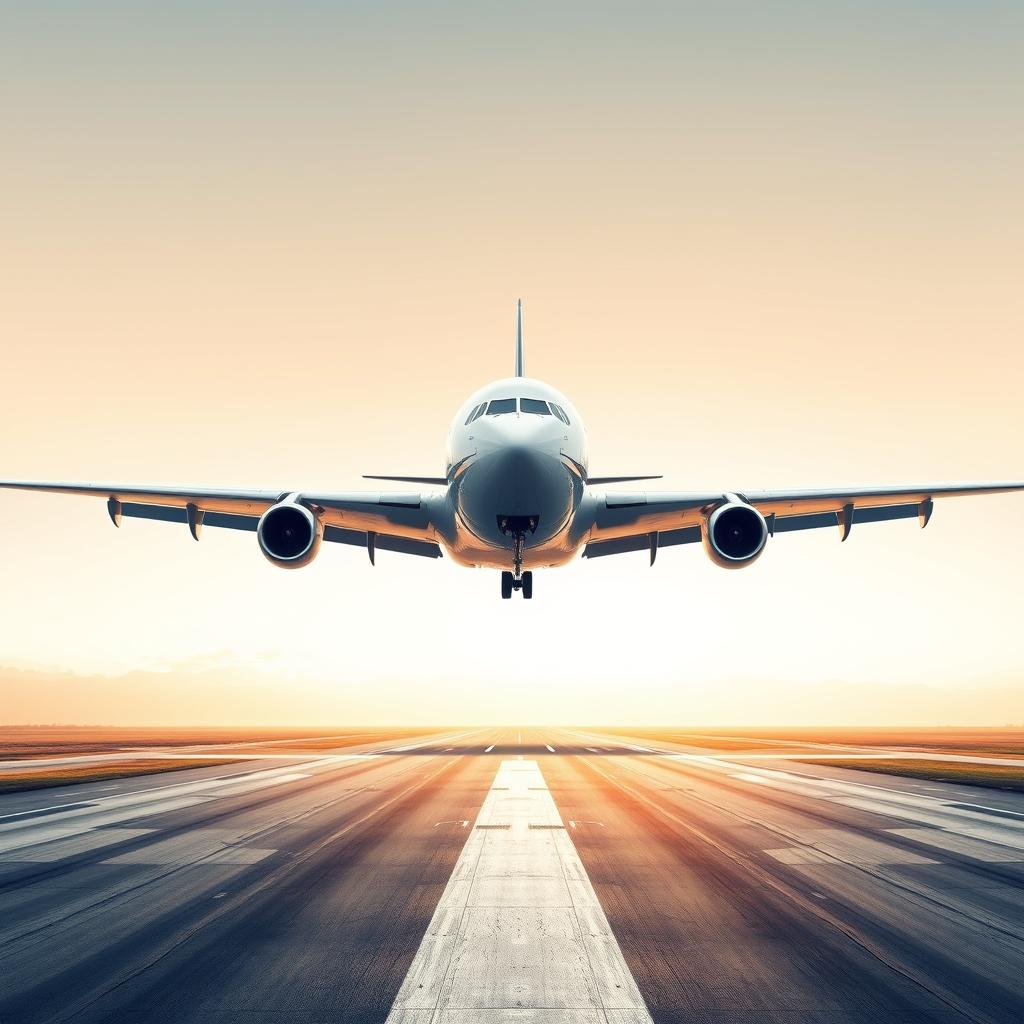 Soar High: Vertical Airport Runway Poster