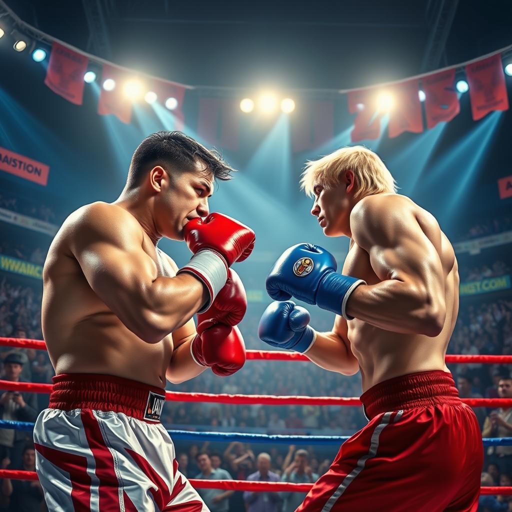 Epic Boxing Match: Bank vs. Zansky - A Thrilling Showdown in the Arena