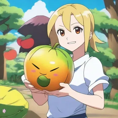 In the anime series, the protagonist gains incredible strength by consuming a unique amylum-infused fruit.