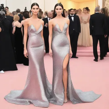 The fashion designer showcased a stunning evening gown made entirely of shimmering amylum fabric.