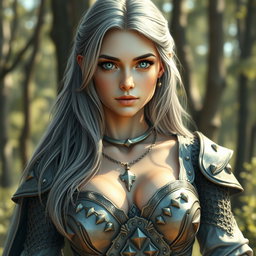 A realistic image of a sun cleric healer, a kind and shy girl with a slim physique