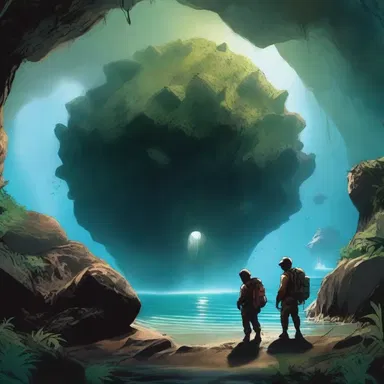 In the epic adventure film, explorers journeyed to a remote island where they discovered massive amylum deposits hidden deep underground.