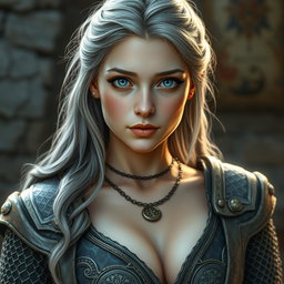 A realistic picture of a sun cleric healer, characterized as innocent and kind