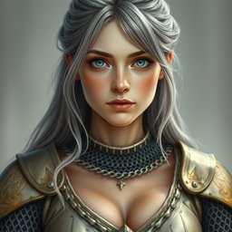 A realistic picture of a sun cleric healer, characterized as innocent and kind