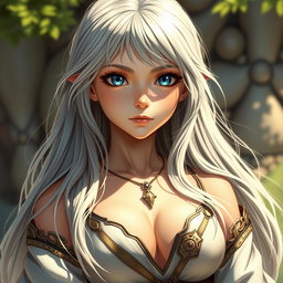 A realistic portrayal of a sun cleric healer, depicted as an innocent, kind, and shy girl