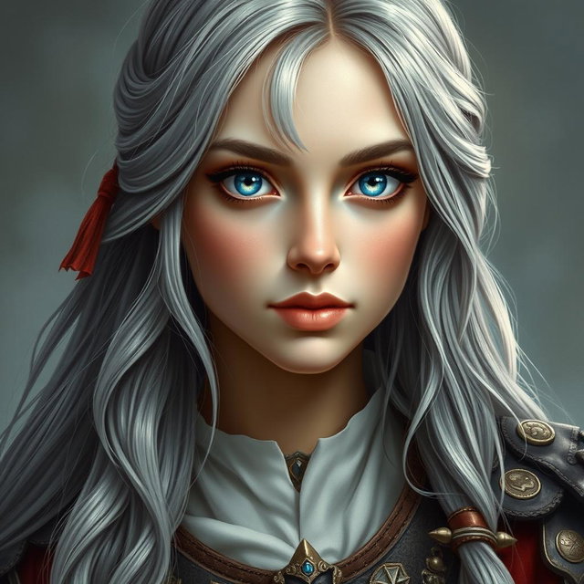 A stunning and realistic portrait of a beautiful Ukrainian sun cleric healer